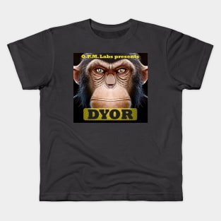 Funny DYOR Bored Ape Crypto Meme Kids T-Shirt